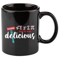 I Ate Some Pie And It Was Delicious Math Ate Sum Pi Day Gift 11oz C Handle Ceramic Mug