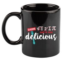 I Ate Some Pie And It Was Delicious Math Ate Sum Pi Day Gift 11oz C Handle Ceramic Mug