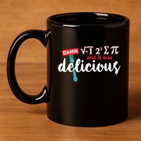 I Ate Some Pie And It Was Delicious Math Ate Sum Pi Day Gift 11oz C Handle Ceramic Mug