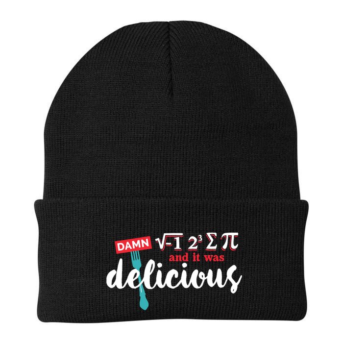 I Ate Some Pie And It Was Delicious Math Ate Sum Pi Day Gift Beanie