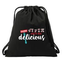 I Ate Some Pie And It Was Delicious Math Ate Sum Pi Day Gift Drawstring Bag