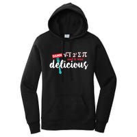 I Ate Some Pie And It Was Delicious Math Ate Sum Pi Day Gift Women's Pullover Hoodie