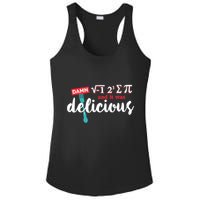 I Ate Some Pie And It Was Delicious Math Ate Sum Pi Day Gift Ladies PosiCharge Competitor Racerback Tank