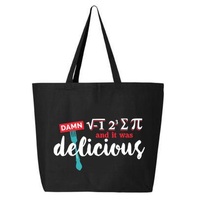 I Ate Some Pie And It Was Delicious Math Ate Sum Pi Day Gift 25L Jumbo Tote