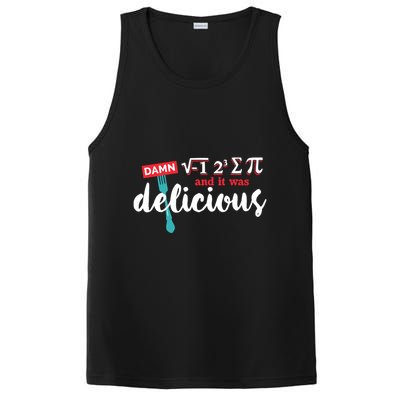 I Ate Some Pie And It Was Delicious Math Ate Sum Pi Day Gift PosiCharge Competitor Tank