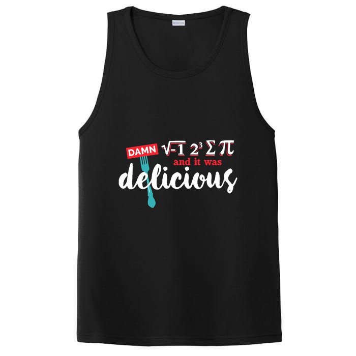 I Ate Some Pie And It Was Delicious Math Ate Sum Pi Day Gift PosiCharge Competitor Tank