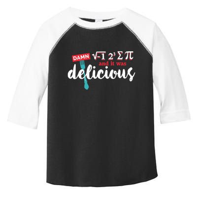 I Ate Some Pie And It Was Delicious Math Ate Sum Pi Day Gift Toddler Fine Jersey T-Shirt