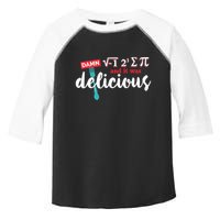 I Ate Some Pie And It Was Delicious Math Ate Sum Pi Day Gift Toddler Fine Jersey T-Shirt