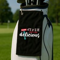 I Ate Some Pie And It Was Delicious Math Ate Sum Pi Day Gift Golf Towel