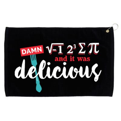 I Ate Some Pie And It Was Delicious Math Ate Sum Pi Day Gift Grommeted Golf Towel
