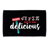 I Ate Some Pie And It Was Delicious Math Ate Sum Pi Day Gift Microfiber Hand Towel