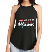 I Ate Some Pie And It Was Delicious Math Ate Sum Pi Day Gift Women's Perfect Tri Rocker Tank