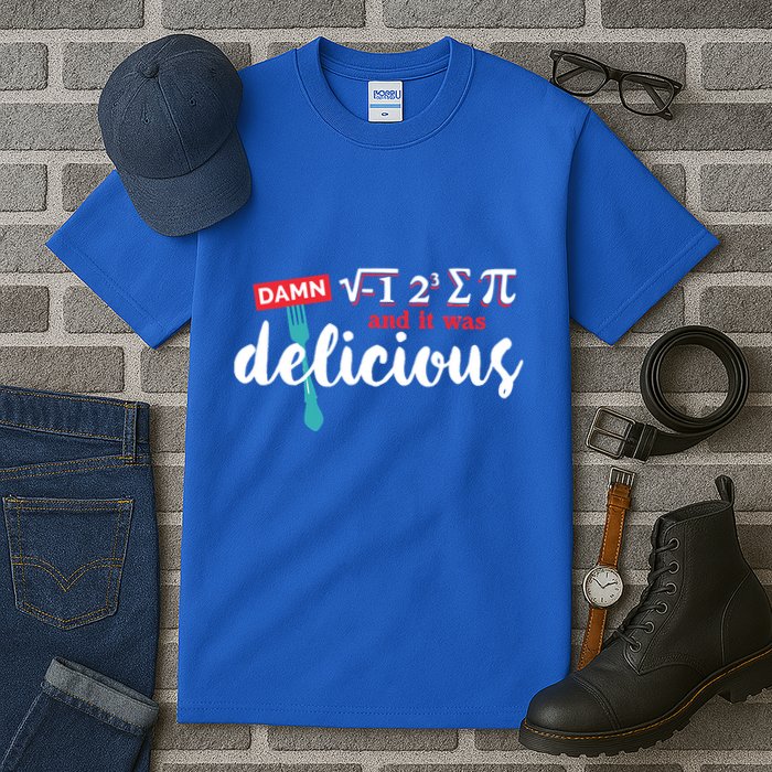 I Ate Some Pie And It Was Delicious Math Ate Sum Pi Day Gift Tall T-Shirt