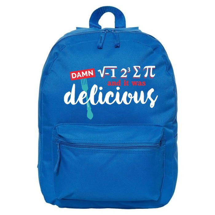 I Ate Some Pie And It Was Delicious Math Ate Sum Pi Day Gift 16 in Basic Backpack