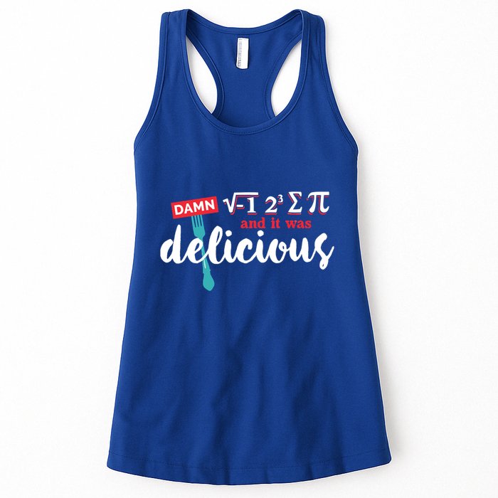 I Ate Some Pie And It Was Delicious Math Ate Sum Pi Day Gift Womens Tank Top