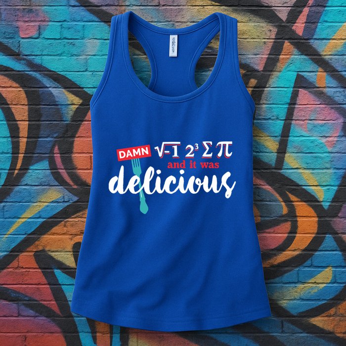 I Ate Some Pie And It Was Delicious Math Ate Sum Pi Day Gift Womens Tank Top