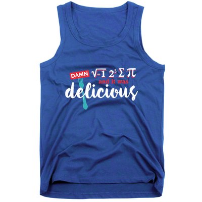 I Ate Some Pie And It Was Delicious Math Ate Sum Pi Day Gift Tank Top