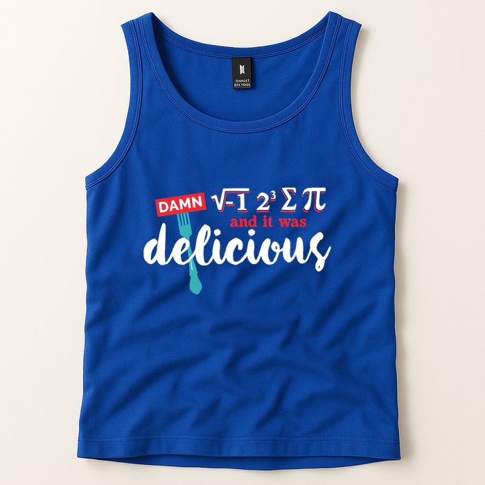 I Ate Some Pie And It Was Delicious Math Ate Sum Pi Day Gift Tank Top