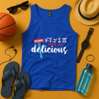 I Ate Some Pie And It Was Delicious Math Ate Sum Pi Day Gift Tank Top