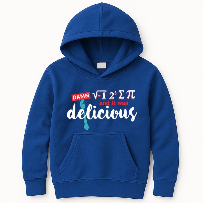 I Ate Some Pie And It Was Delicious Math Ate Sum Pi Day Gift Kids Hoodie