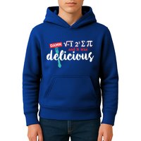 I Ate Some Pie And It Was Delicious Math Ate Sum Pi Day Gift Kids Hoodie