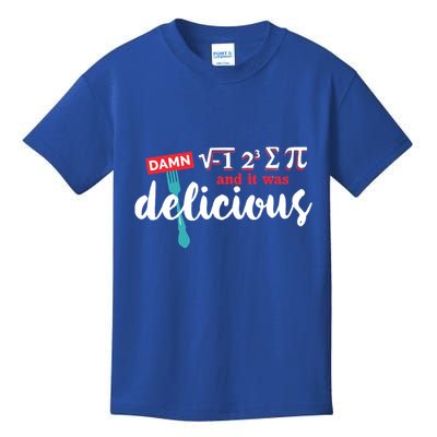 I Ate Some Pie And It Was Delicious Math Ate Sum Pi Day Gift Kids T-Shirt