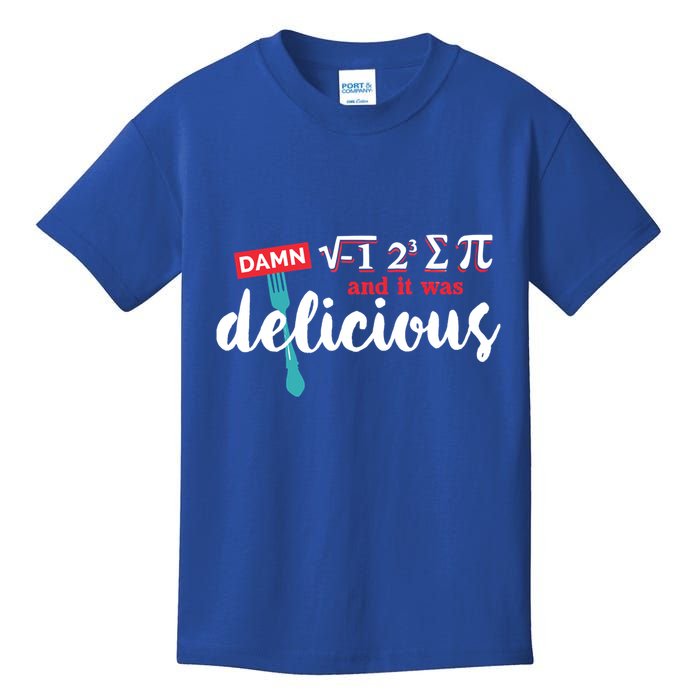 I Ate Some Pie And It Was Delicious Math Ate Sum Pi Day Gift Kids T-Shirt