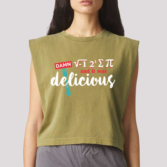 I Ate Some Pie And It Was Delicious Math Ate Sum Pi Day Gift Garment-Dyed Women's Muscle Tee