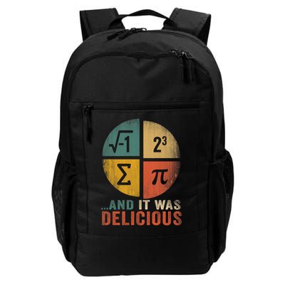 I Ate Some Pie and It Was Delicious Funny PI Day Math Pun  Daily Commute Backpack