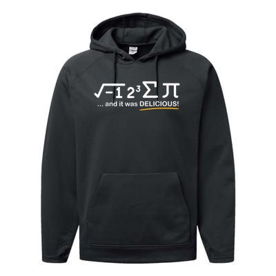 I Ate Some Pi Funny Pi Day & Math Lover Gift Performance Fleece Hoodie