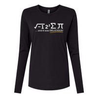 I Ate Some Pi Funny Pi Day & Math Lover Gift Womens Cotton Relaxed Long Sleeve T-Shirt