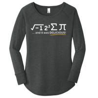 I Ate Some Pi Funny Pi Day & Math Lover Gift Women's Perfect Tri Tunic Long Sleeve Shirt