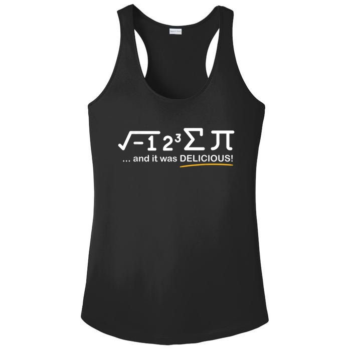 I Ate Some Pi Funny Pi Day & Math Lover Gift Ladies PosiCharge Competitor Racerback Tank