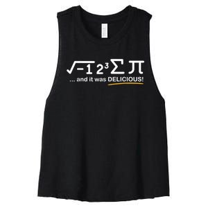 I Ate Some Pi Funny Pi Day & Math Lover Gift Women's Racerback Cropped Tank