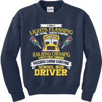 Im A School Bus Driver School Bus Driver Gift Kids Sweatshirt