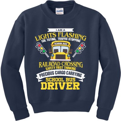 Im A School Bus Driver School Bus Driver Gift Kids Sweatshirt