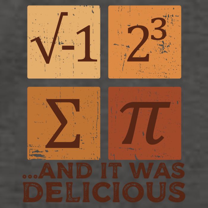 I Ate Some Pie And It Was Delicious Pi Day Funny Math Pun Great Gift Vector Backpack