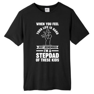 I'm A Stepdad Of These Stepdad Funny Gift Tall Fusion ChromaSoft Performance T-Shirt