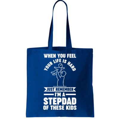 I'm A Stepdad Of These Stepdad Funny Gift Tote Bag