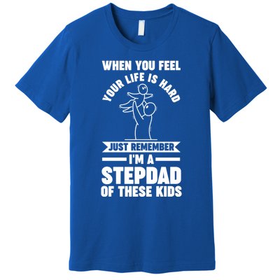 I'm A Stepdad Of These Stepdad Funny Gift Premium T-Shirt