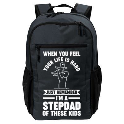 I'm A Stepdad Of These Stepdad Funny Gift Daily Commute Backpack