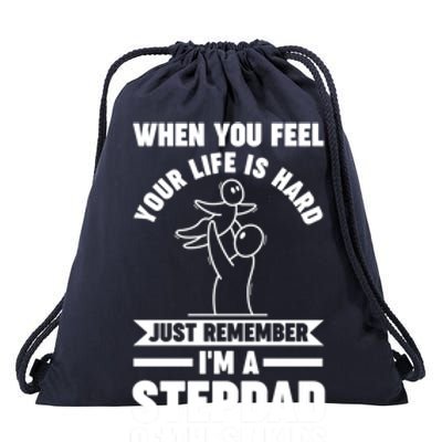 I'm A Stepdad Of These Stepdad Funny Gift Drawstring Bag