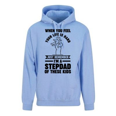 I'm A Stepdad Of These Stepdad Funny Gift Unisex Surf Hoodie