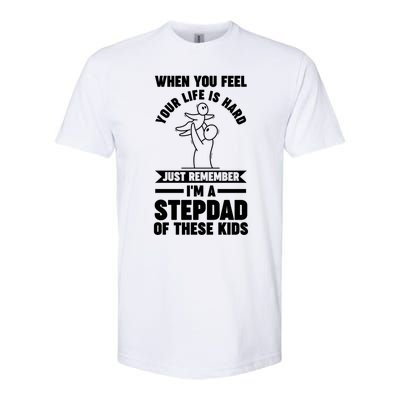 I'm A Stepdad Of These Stepdad Funny Gift Softstyle CVC T-Shirt