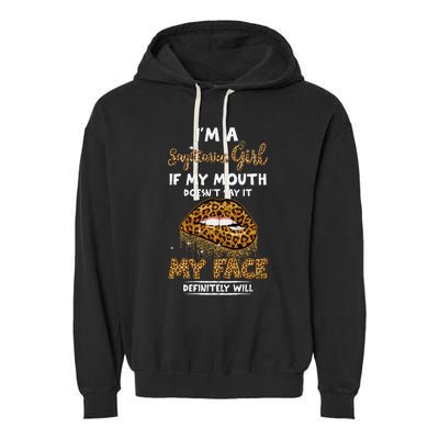 I'm A Sagittarius Leopard Printed Birthday Garment-Dyed Fleece Hoodie