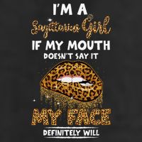 I'm A Sagittarius Leopard Printed Birthday 7 Panel Mesh Trucker Snapback Hat