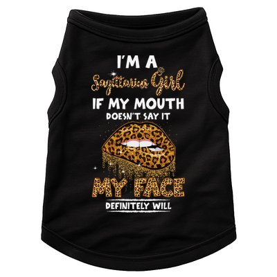 I'm A Sagittarius Leopard Printed Birthday Doggie Tank