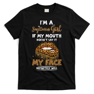 I'm A Sagittarius Leopard Printed Birthday T-Shirt