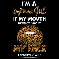 I'm A Sagittarius Leopard Printed Birthday Tall T-Shirt