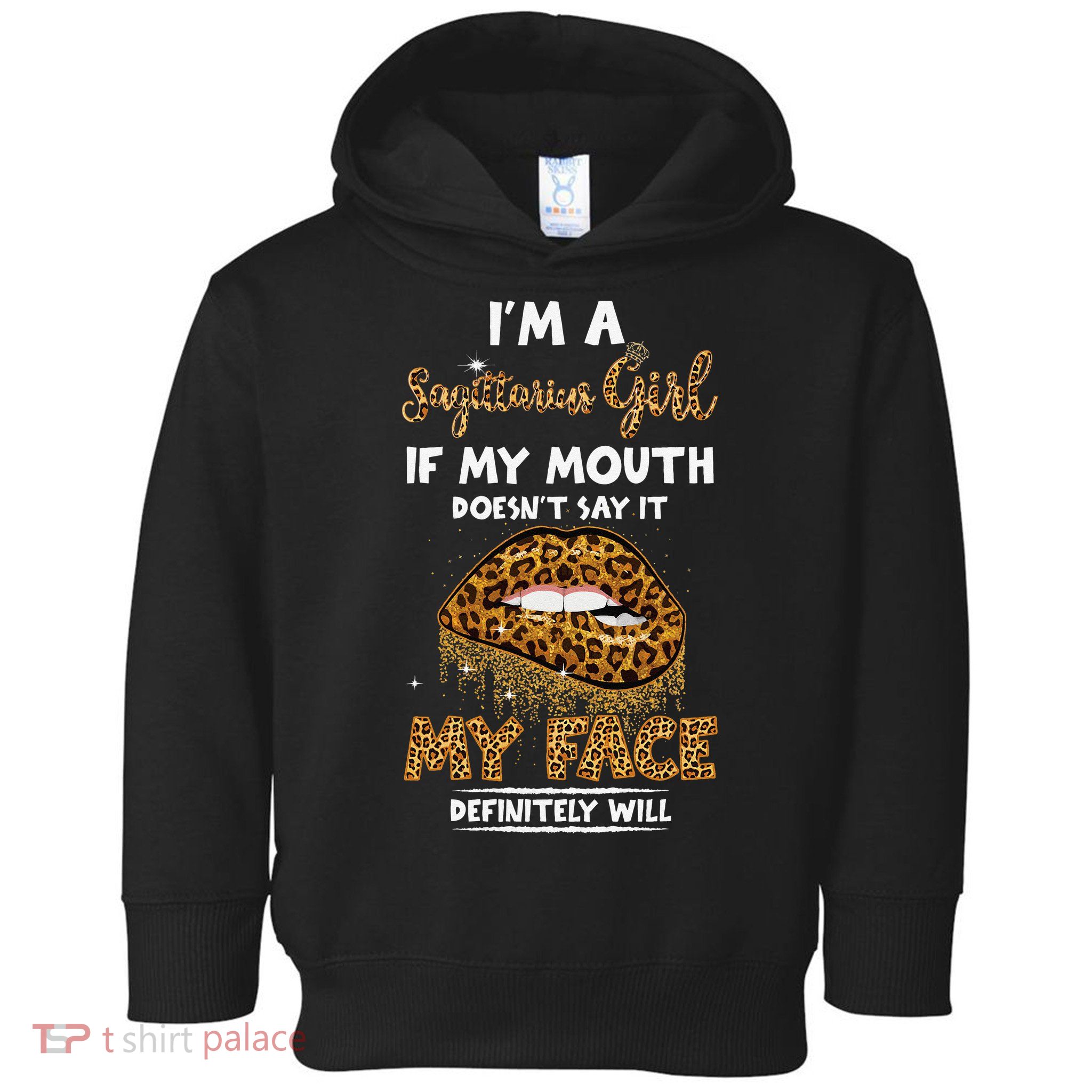 I'm A Sagittarius Leopard Printed Birthday Toddler Hoodie